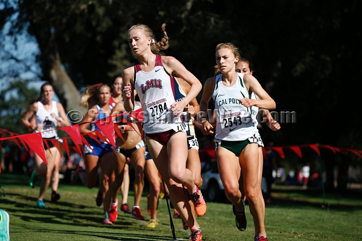 2014StanfordCollWomen-172.JPG - College race at the 2014 Stanford Cross Country Invitational, September 27, Stanford Golf Course, Stanford, California.